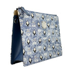 MCM Aren Flat Pouch Denim Crossbody Bag