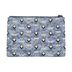 MCM Aren Flat Pouch Denim Crossbody Bag