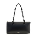 Jil Sander Black Calf Leather Bos Taurus Shoulder Bag