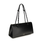 Jil Sander Black Calf Leather Bos Taurus Shoulder Bag