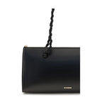 Jil Sander Black Calf Leather Bos Taurus Shoulder Bag