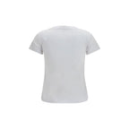Ganni White Cotton T-Shirt
