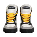 Dolce & Gabbana Multicolor Leather High Top Sneakers Shoes