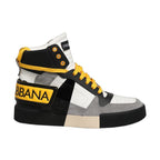 Dolce & Gabbana Multicolor Leather High Top Sneakers Shoes