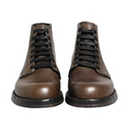 Dolce & Gabbana Brown Perugino Leather Men Ankle Boots Shoes