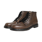 Dolce & Gabbana Brown Perugino Leather Men Ankle Boots Shoes