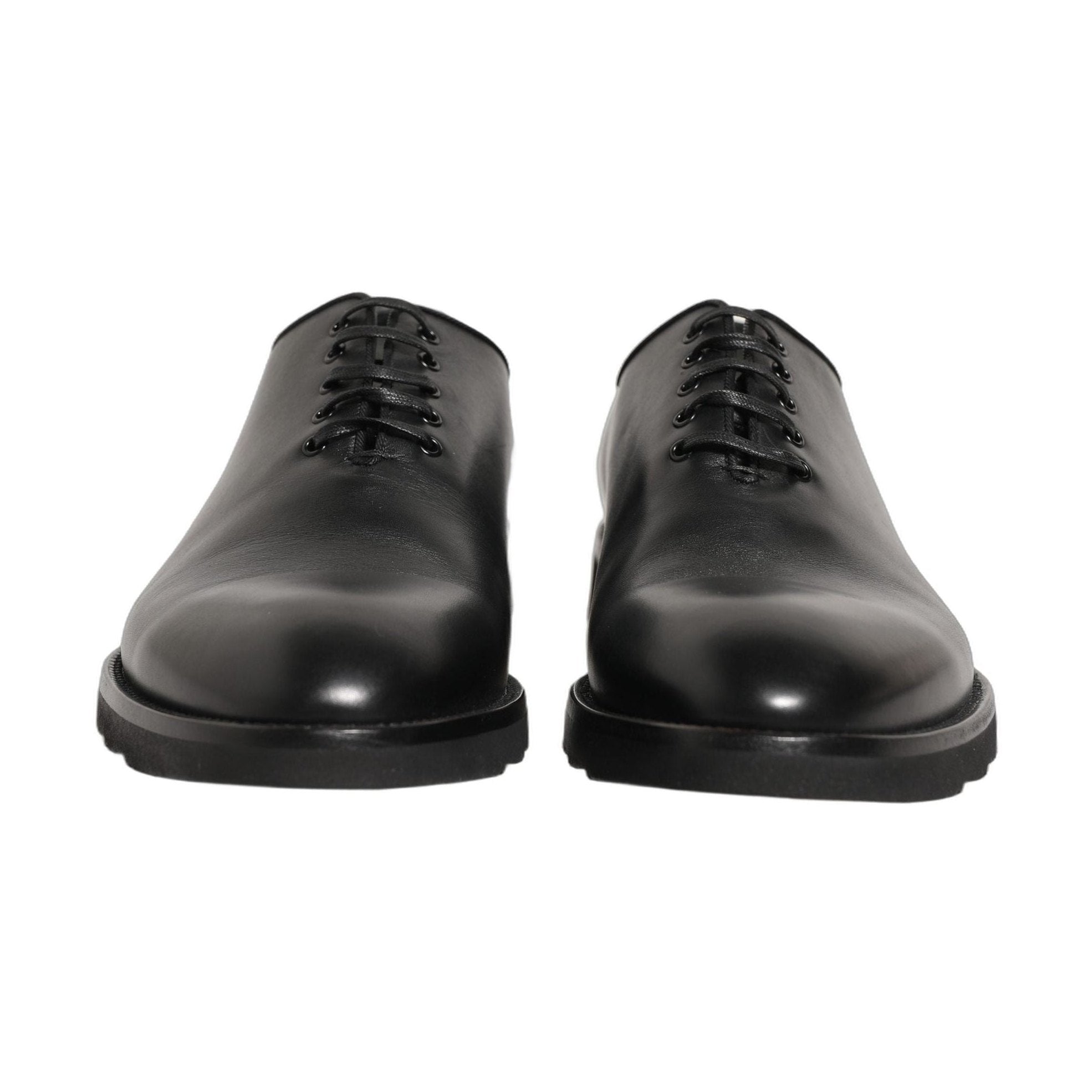 Dolce & Gabbana Black Leather Men Oxford Dress Formal Shoes