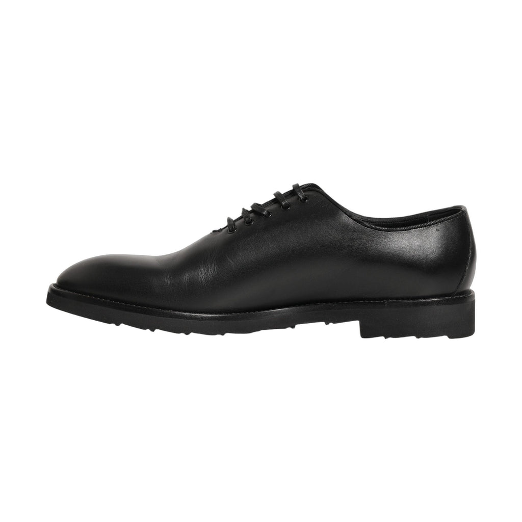 Dolce & Gabbana Black Leather Men Oxford Dress Formal Shoes