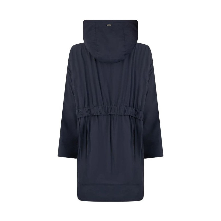 Herno Blue Elastane Coat
