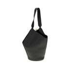 Khaite Black Calf Leather Bos Taurus Shoulder Bag