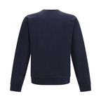 Valentino Blue Cotton Sweatshirt