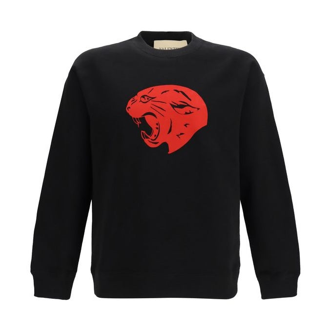 Valentino Black Cotton Sweatshirt