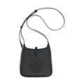 Tory Burch Black Calf Leather Bos Taurus Shoulder Bag