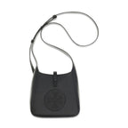 Tory Burch Black Calf Leather Bos Taurus Shoulder Bag