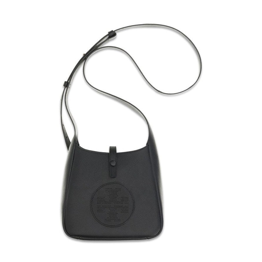 Tory Burch Black Calf Leather Bos Taurus Shoulder Bag