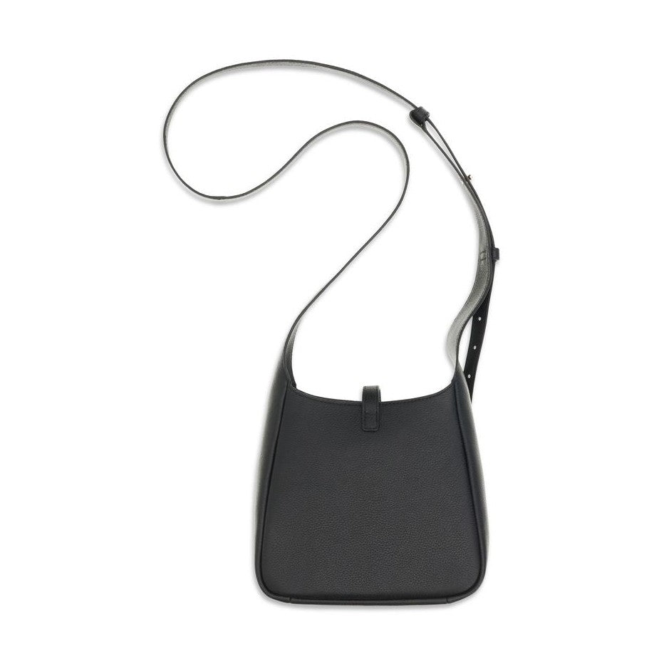 Tory Burch Black Calf Leather Bos Taurus Shoulder Bag