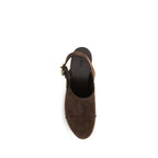 Chloé Brown Calf Leather Bos Taurus Clogs