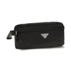 Prada Black Recycled Polyamide Clutch Bag