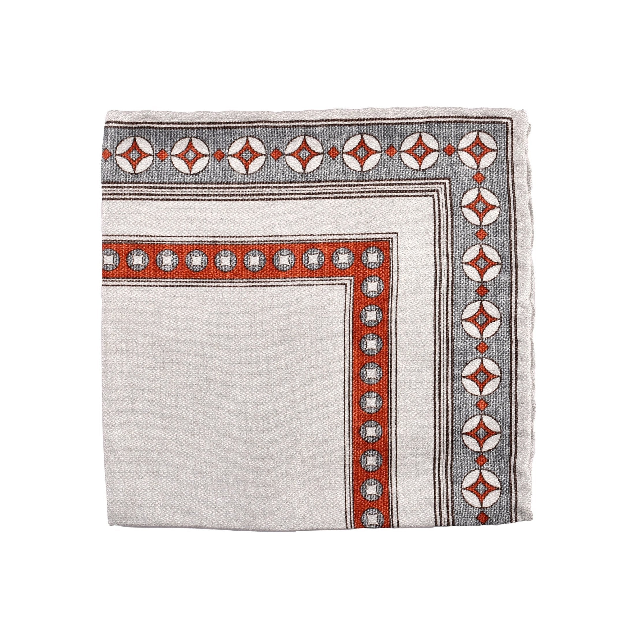Brunello Cucinelli Bicolor Silk Pocket Square
