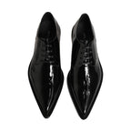 Dolce & Gabbana Black Leather Men Derby Dress Formal Shoes