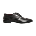 Dolce & Gabbana Black Embroidered Leather Derby Dress Shoes