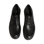Dolce & Gabbana Black Leather Lace Up Derby Dress Men Shoes