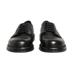 Dolce & Gabbana Black Leather Lace Up Derby Dress Men Shoes