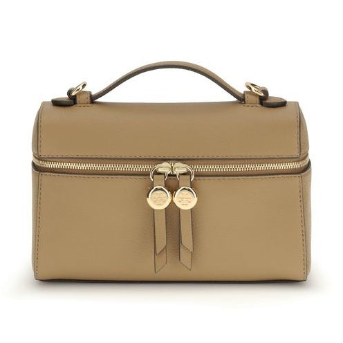 Tory Burch Beige Calf Leather Bos Taurus Handbag