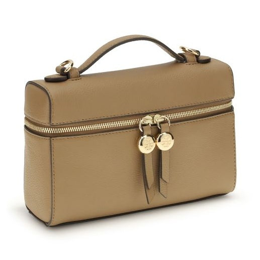 Tory Burch Beige Calf Leather Bos Taurus Handbag