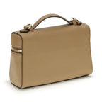 Tory Burch Beige Calf Leather Bos Taurus Handbag
