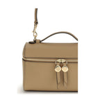 Tory Burch Beige Calf Leather Bos Taurus Handbag