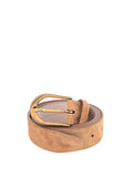 Brunello Cucinelli Beige Leather Regular Belt
