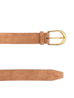 Brunello Cucinelli Beige Leather Regular Belt