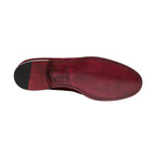 Dolce & Gabbana Maroon Velvet Slip On Men Dress Loafers Shoes