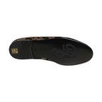 Dolce & Gabbana Black Floral Jacquard Dress Loafers Shoes