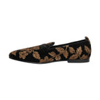 Dolce & Gabbana Black Floral Jacquard Dress Loafers Shoes