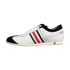 Dolce & Gabbana Black White Leather Suede Low Top Sneakers Shoes