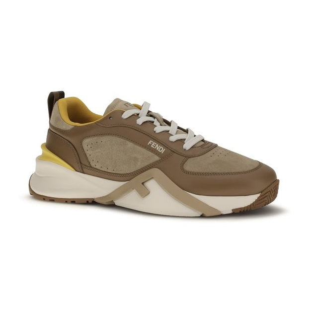 Fendi Multicolor Calf Leather Bos Taurus Athletic Sneakers
