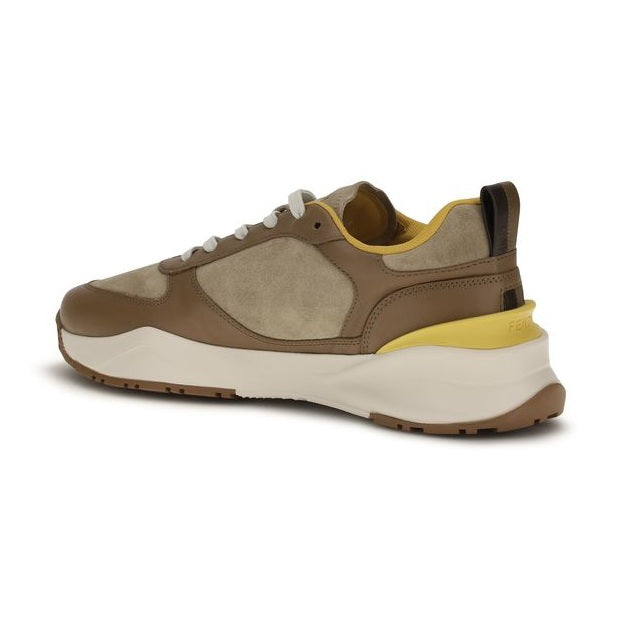 Fendi Multicolor Calf Leather Bos Taurus Athletic Sneakers