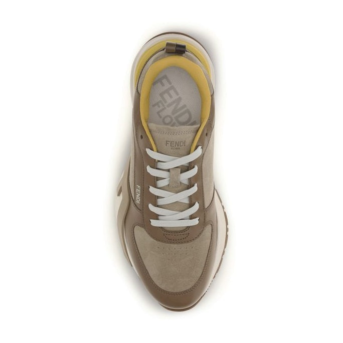 Fendi Multicolor Calf Leather Bos Taurus Athletic Sneakers