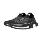Dolce & Gabbana Black White Sorrento Slip-On Logo Sneakers Shoes