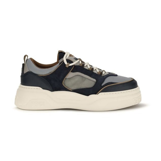 Fendi Multicolor Calf Leather Bos Taurus Athletic Sneakers