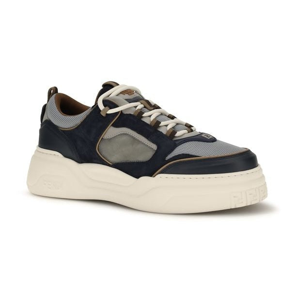 Fendi Multicolor Calf Leather Bos Taurus Athletic Sneakers