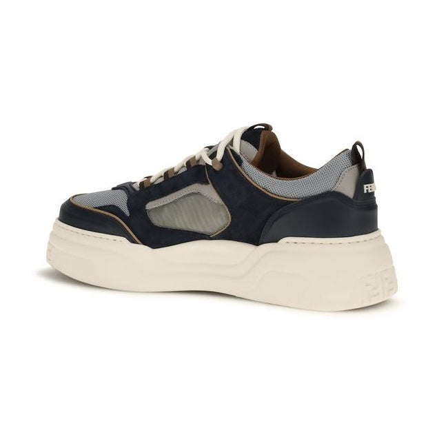 Fendi Multicolor Calf Leather Bos Taurus Athletic Sneakers