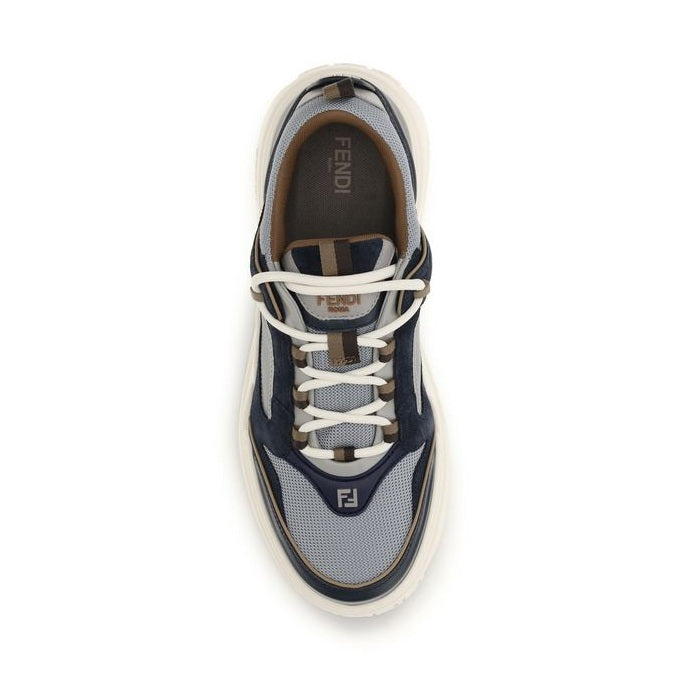 Fendi Multicolor Calf Leather Bos Taurus Athletic Sneakers