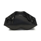 Alexander McQueen Black Calf Leather Bos Taurus Clutch Bag