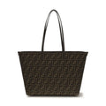 Fendi Brown Fabric Shoulder Bag