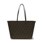 Fendi Brown Fabric Shoulder Bag
