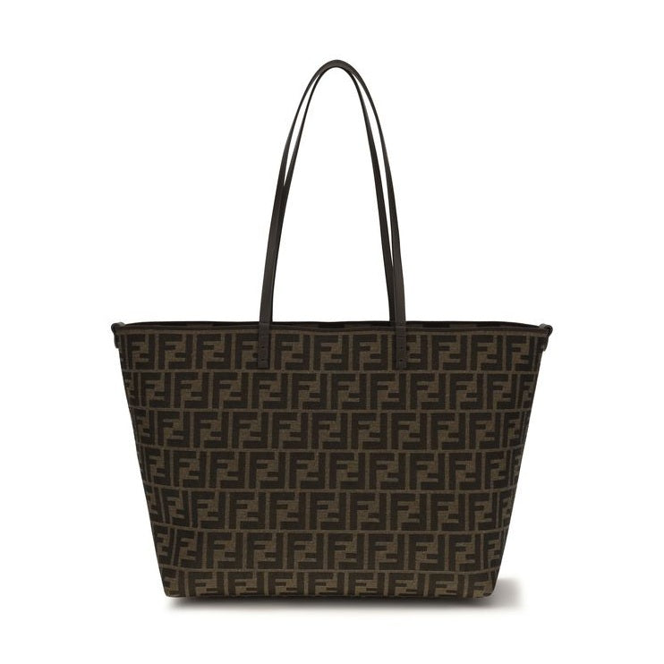 Fendi Brown Fabric Shoulder Bag