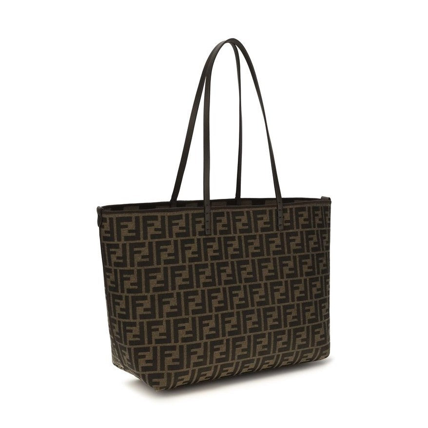 Fendi Brown Fabric Shoulder Bag